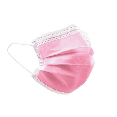 Barbijo Tricapa SMS Con Clip Nasal Rosa