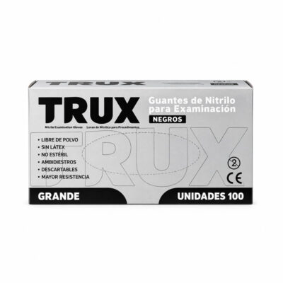 Guantes Nitrilo Negros caja de100U Trux