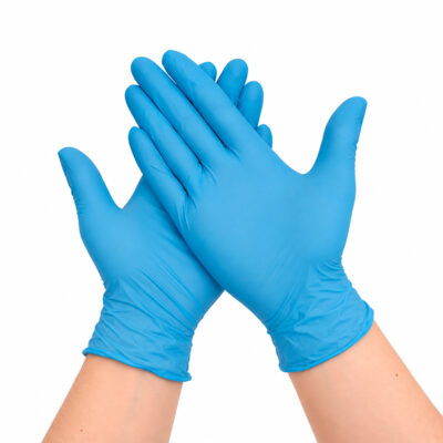 Guantes Nitrilo Celestes