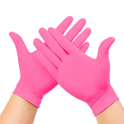 Guantes de Nitrilo Rosa