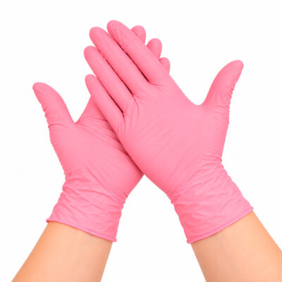Guantes de Nitrilo Rosa