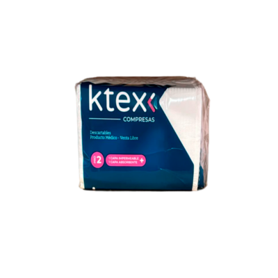 Compresa KTEX - caja 500u - Blanco