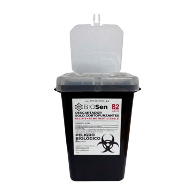 Descartador de Agujas Cortopunzantes 2,2 Litros - Excelent E2